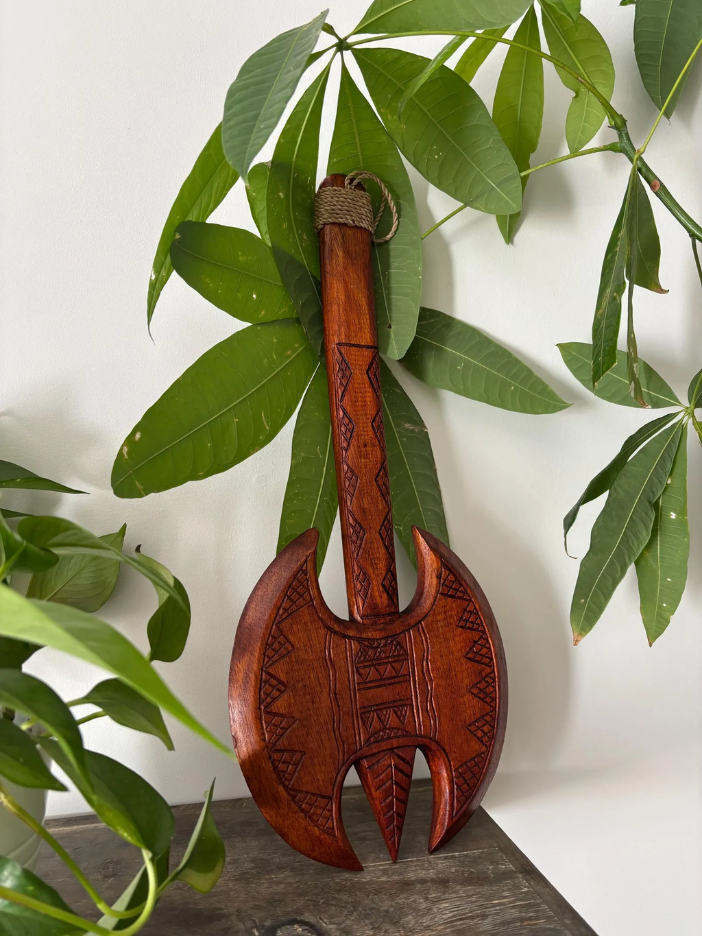 HAWAII Engraved Tribal Axe