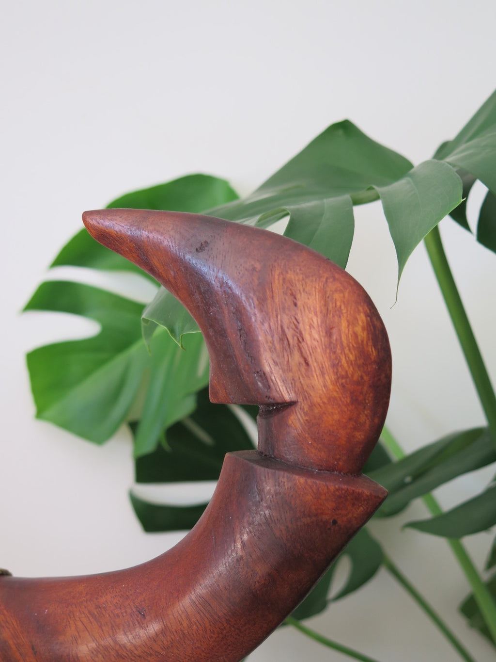 Genuine Handmade Wood Fish Hook Stand - Brown