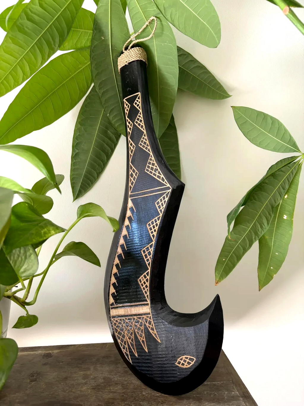Hawaiian Engraved Tribal Hook