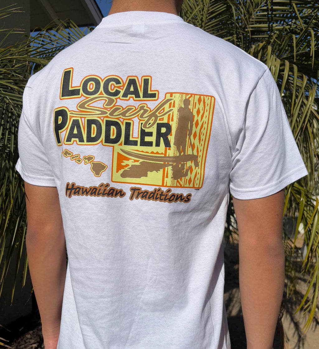 Local Surf Paddler Graphic Tee - White