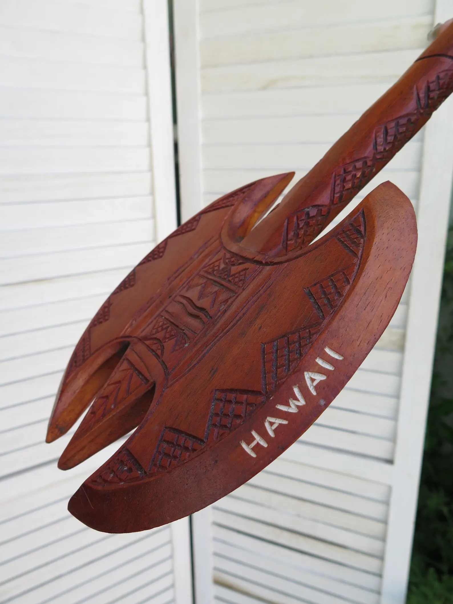 HAWAII Engraved Tribal Axe