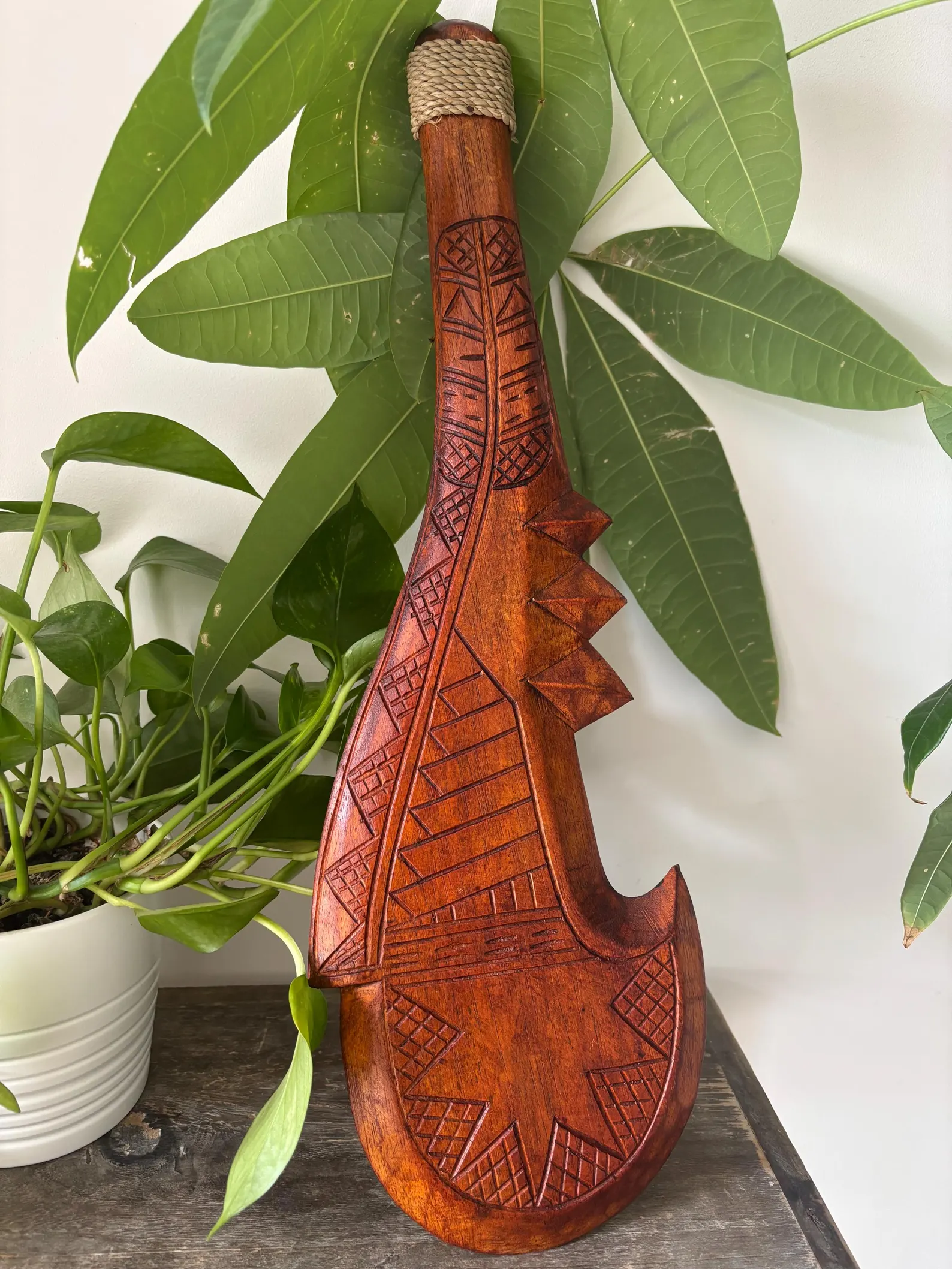 HAWAII Engraved Tribal Paddle