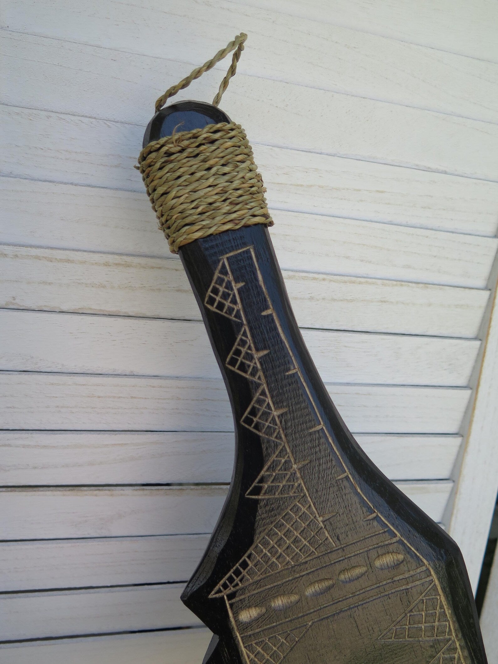 Polynesian Engraved Paddle