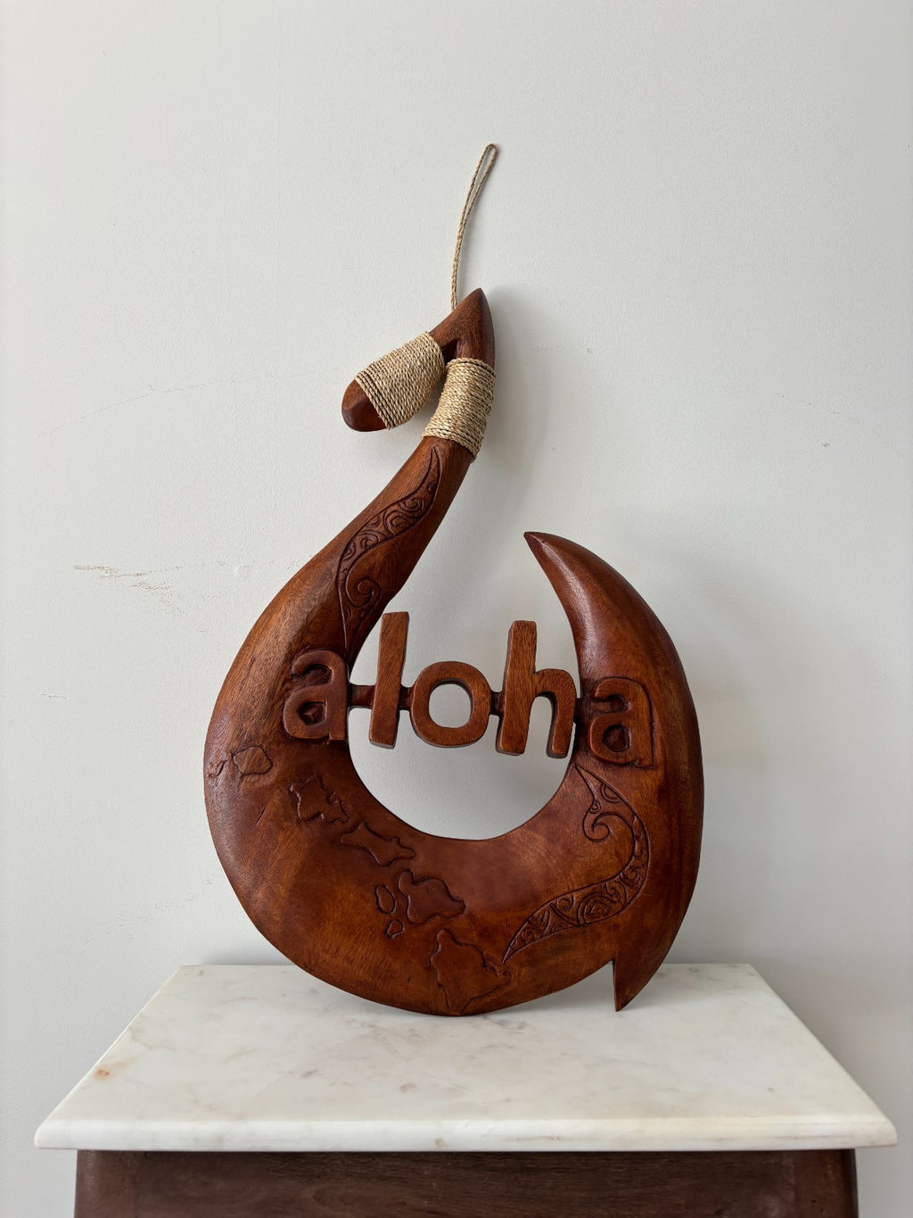 ALOHA Wood Premium Fish Hook - Brown