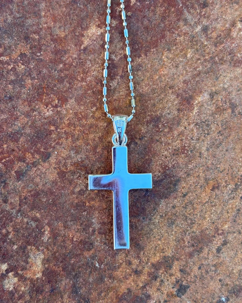 Scrolling Cross Pendant - Silver