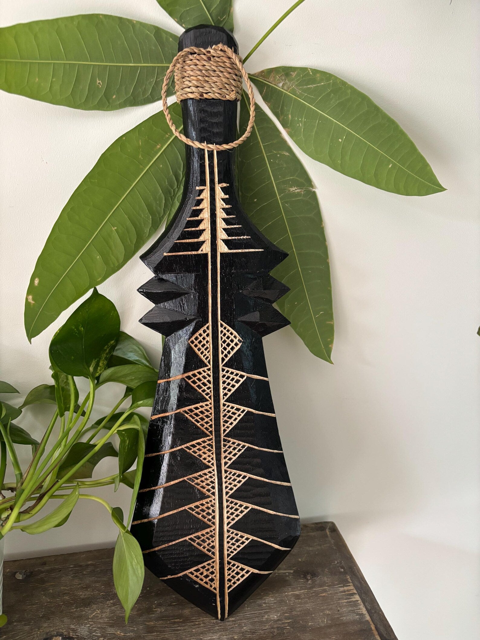 Polynesian Engraved War Weapon