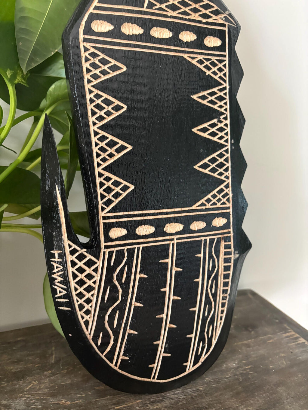 Polynesian Engraved Paddle