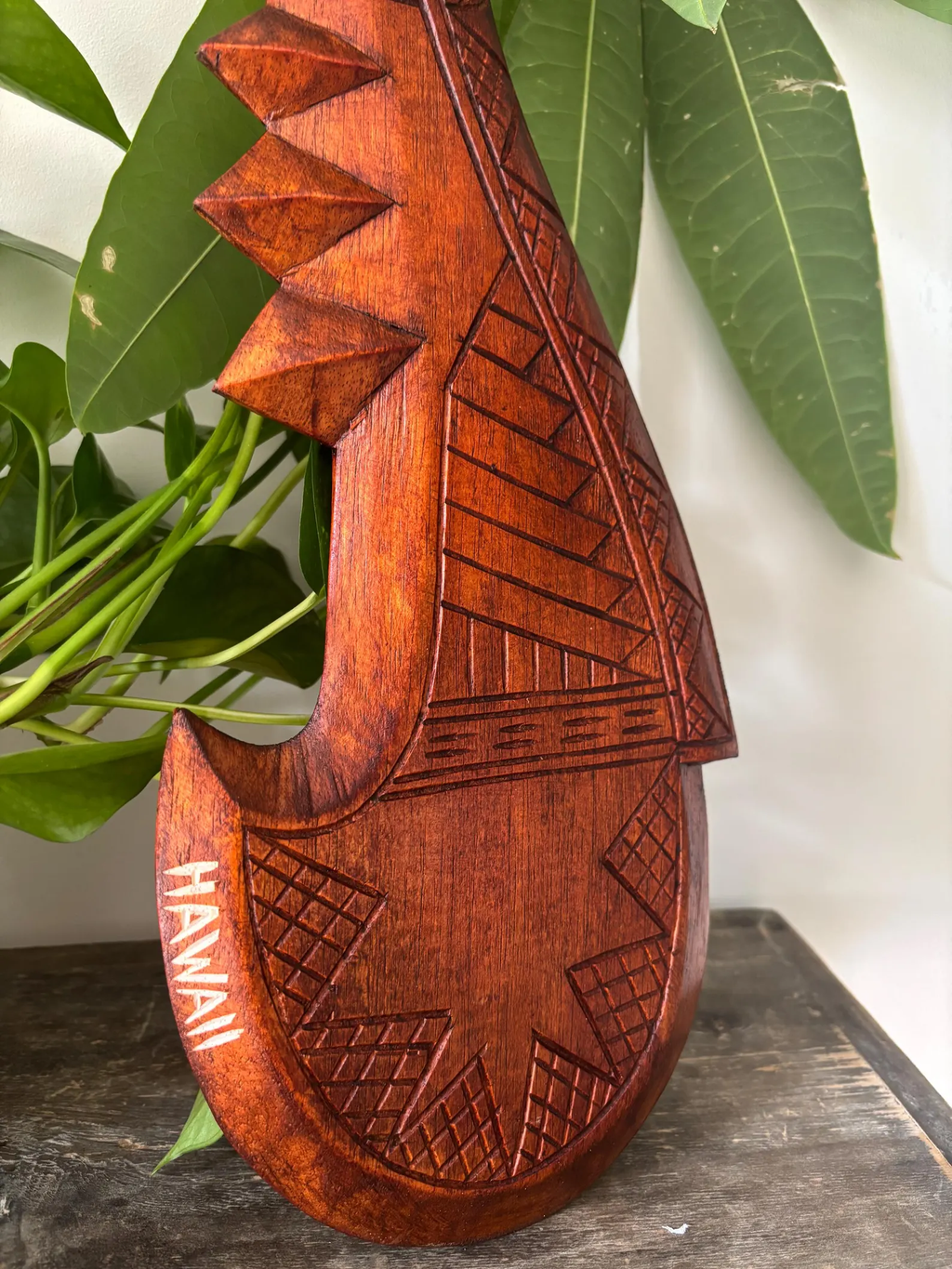 HAWAII Engraved Tribal Paddle