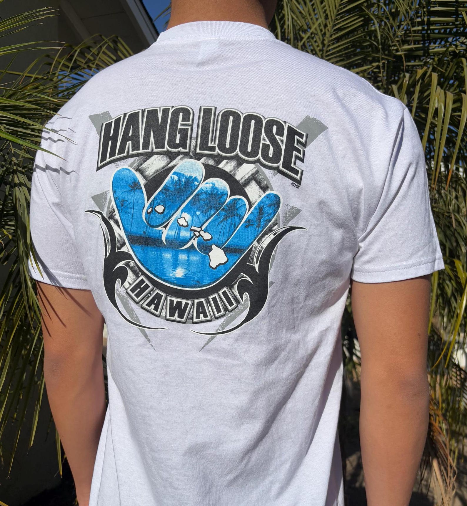 Hang Loose Island Graphic Tee - White