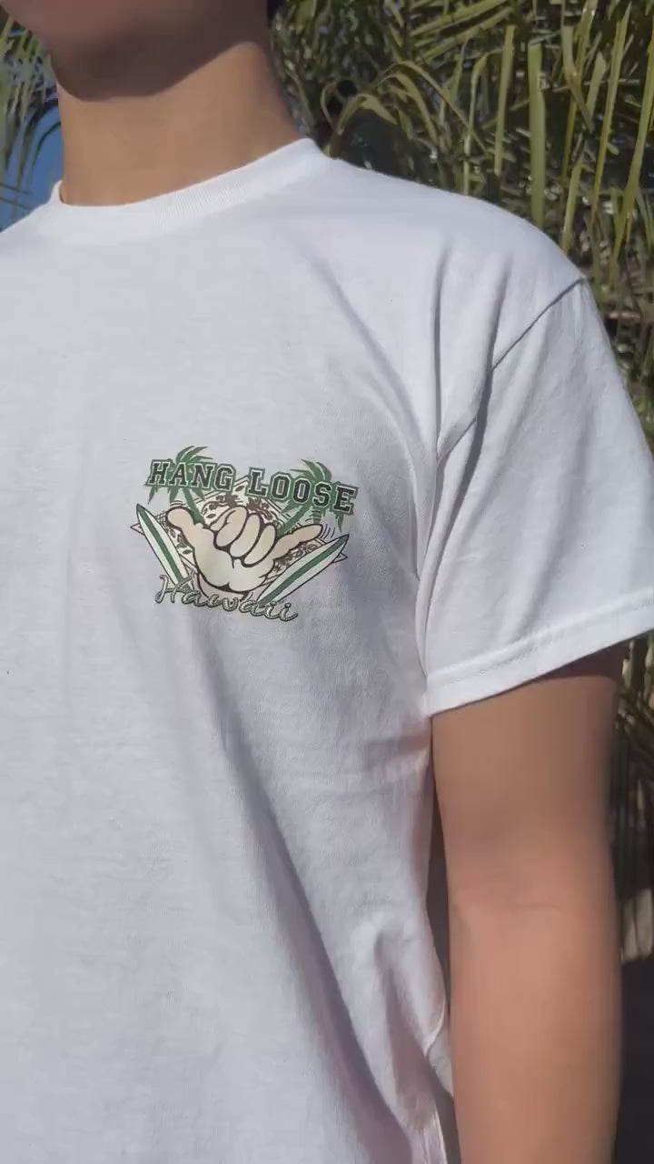 Hang Loose Graphic Tee - White