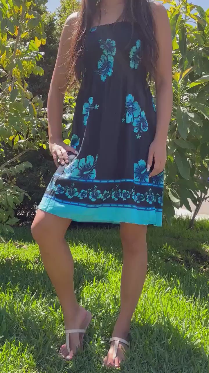 Kalei Sun Dress - Turquoise