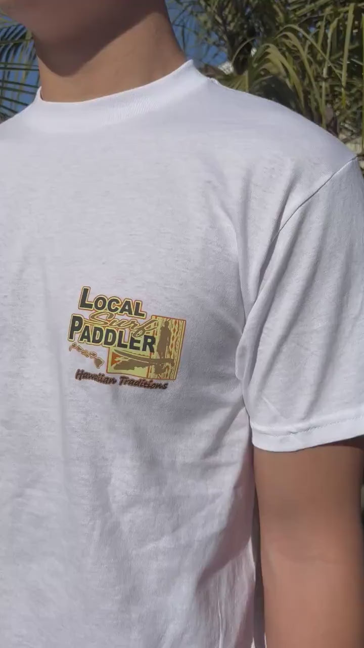 Local Surf Paddler Graphic Tee - White