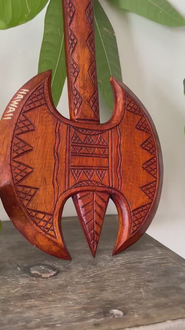 HAWAII Engraved Tribal Axe