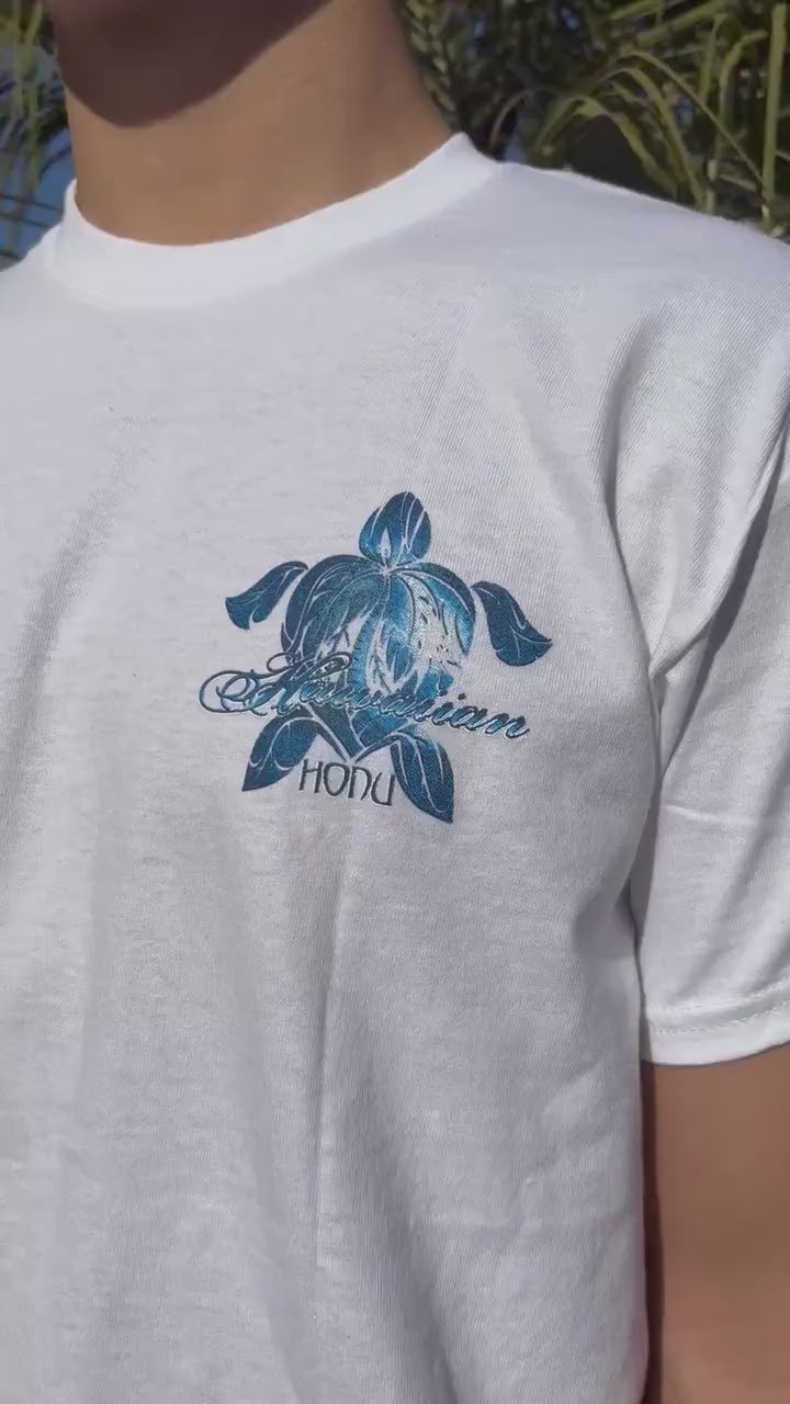 Honu Turtle Graphic Tee - White