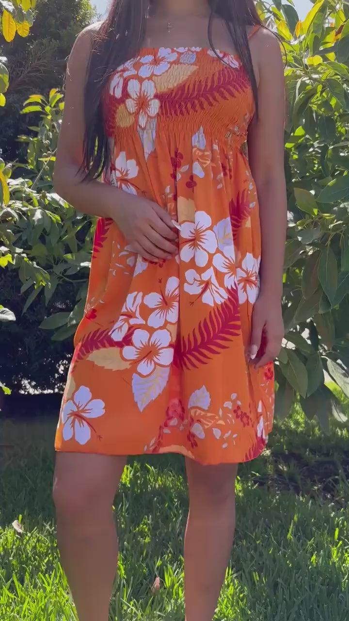 Aulani Sun Dress - Orange