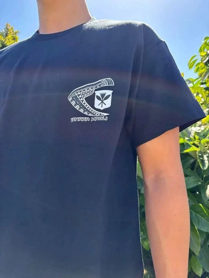 Kanaka Maoli Graphic Tee - Black & White