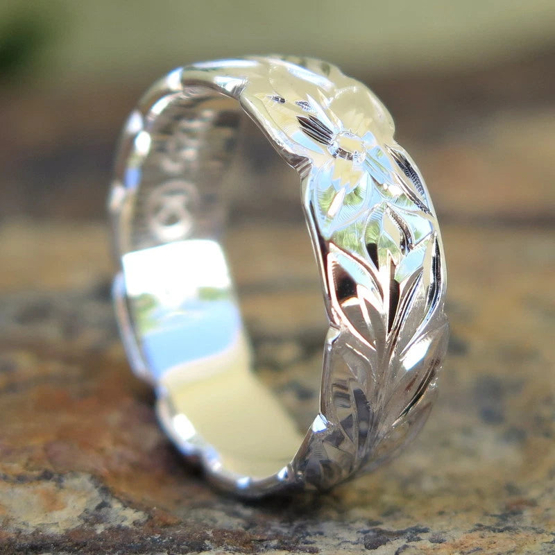 Maile Leaf Ring - Silver