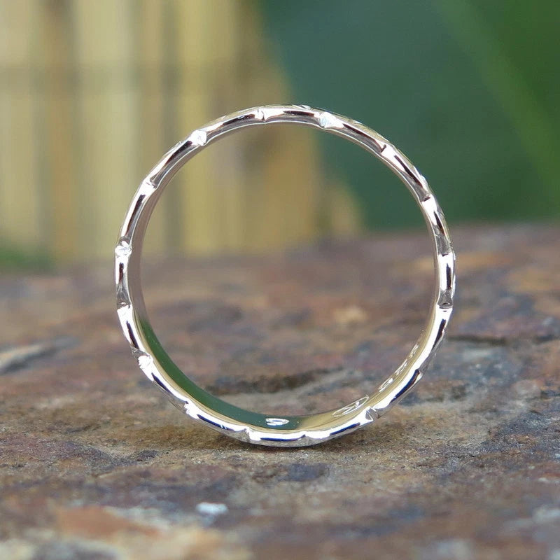 Plumeria Cutout Ring - Silver