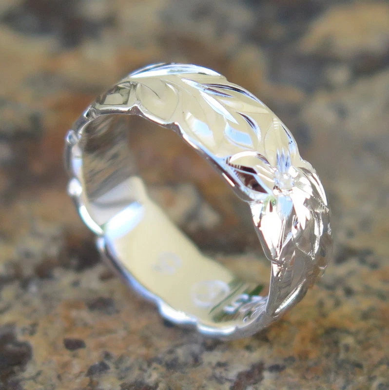 Maile Leaf Ring - Silver