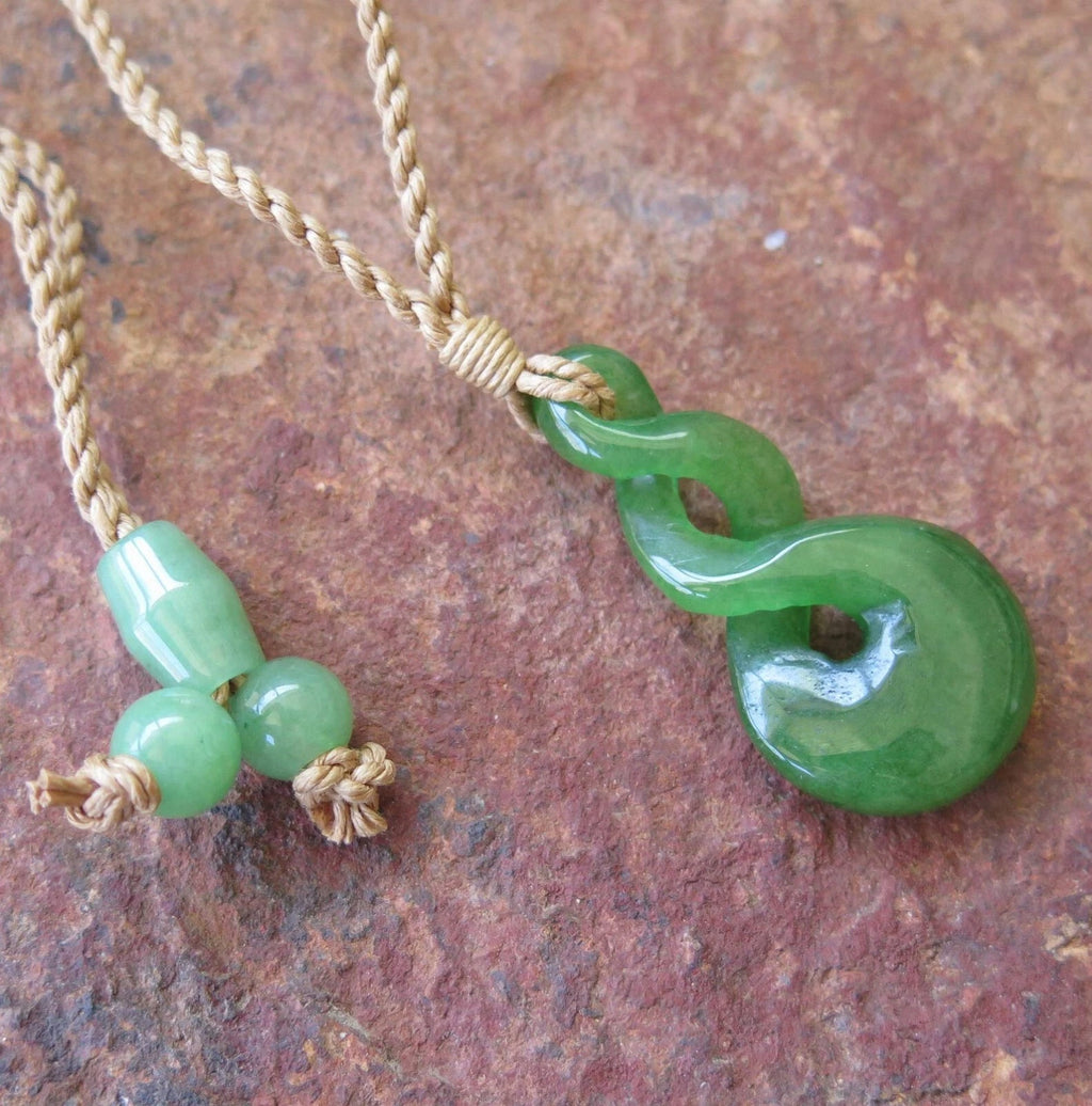 Eternity Twist Jade Pendant