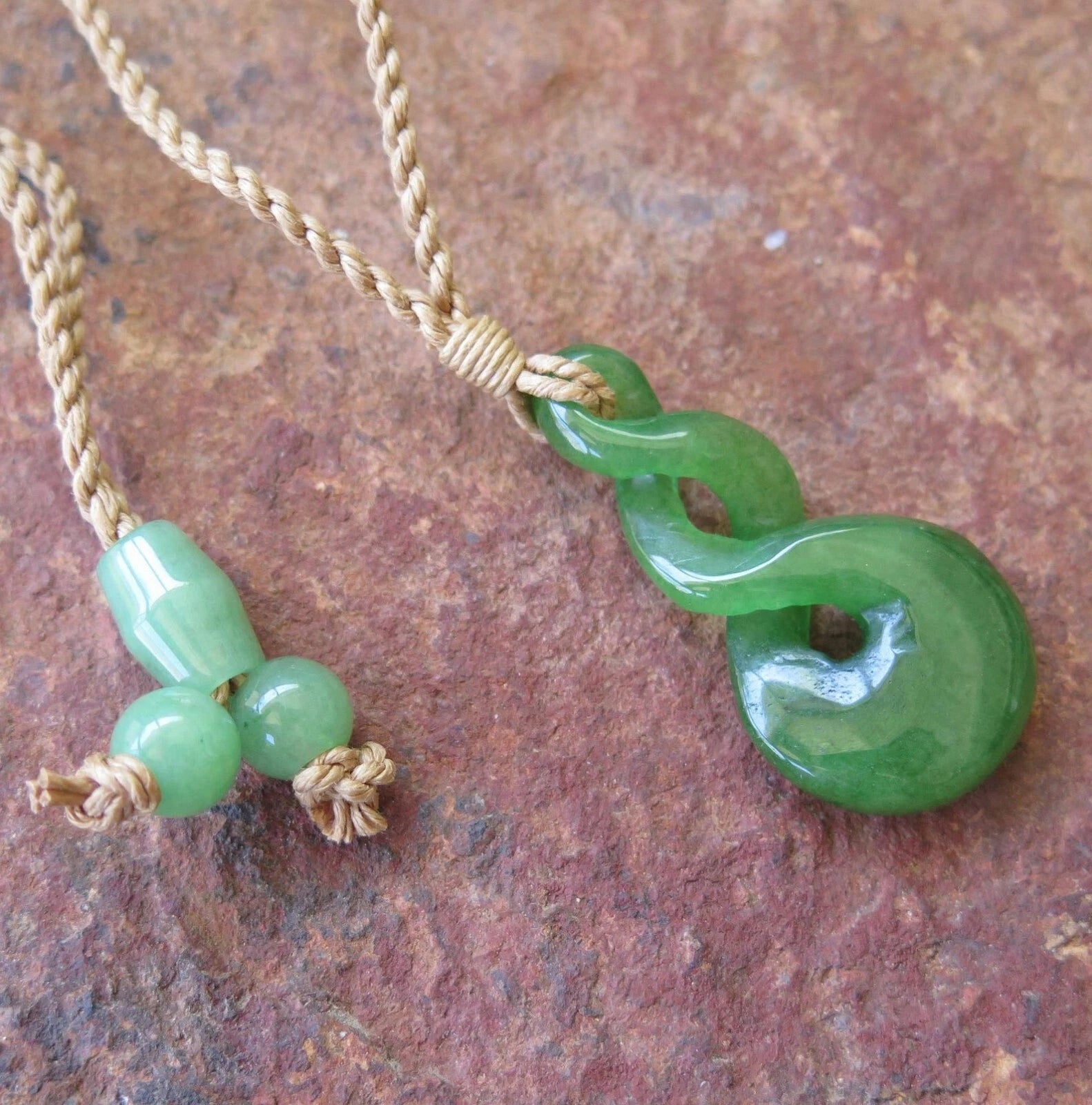 Eternity Twist Jade Pendant