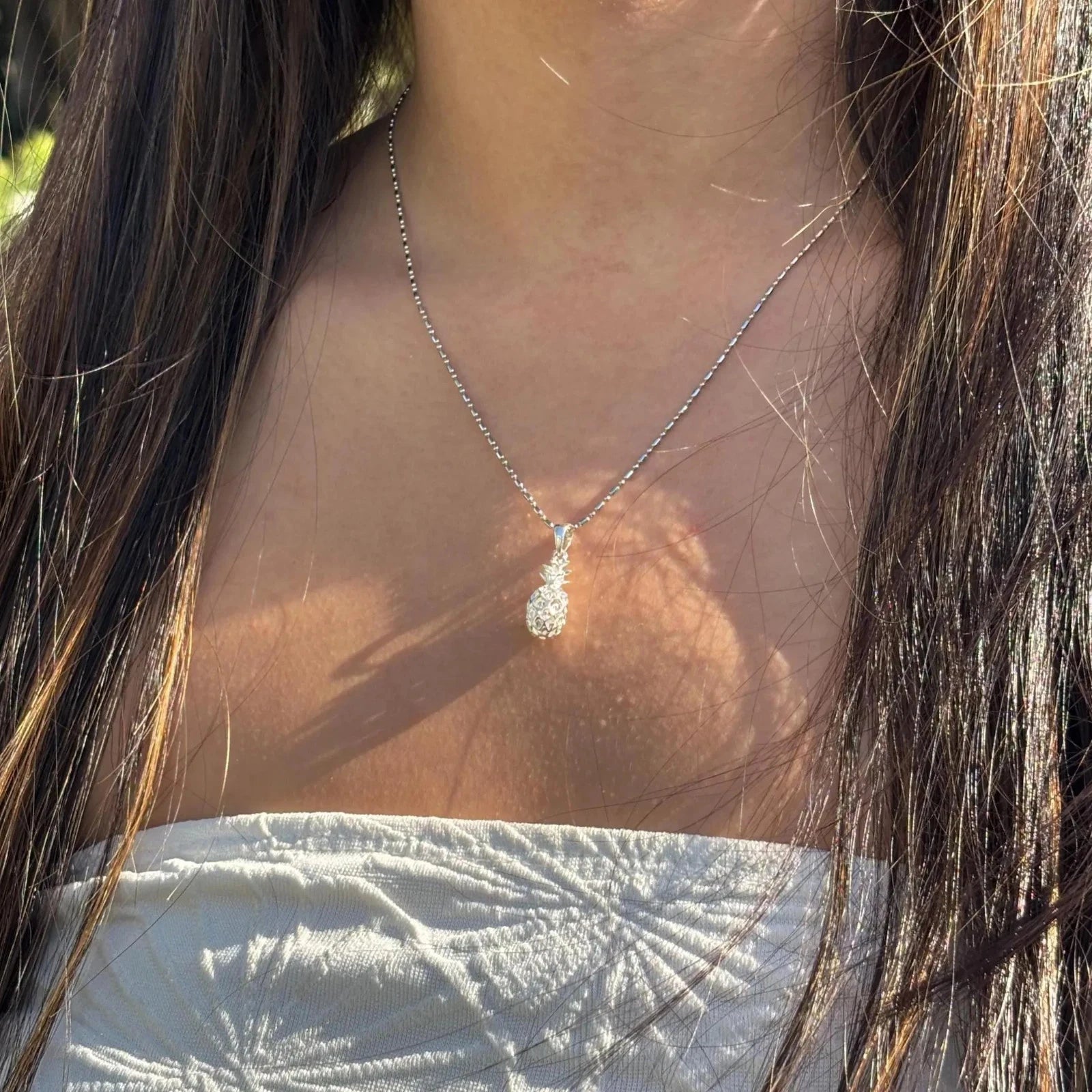 Pineapple Pendant - Silver