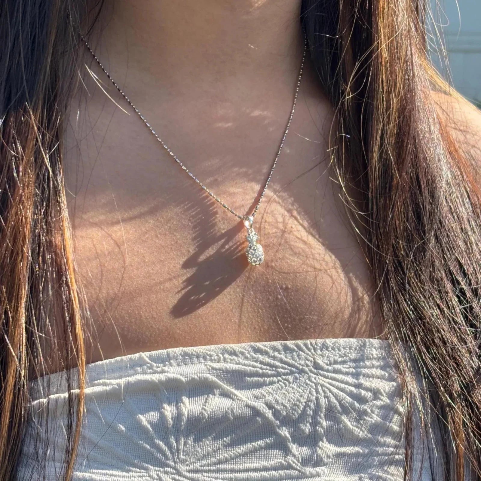 Pineapple Pendant - Silver