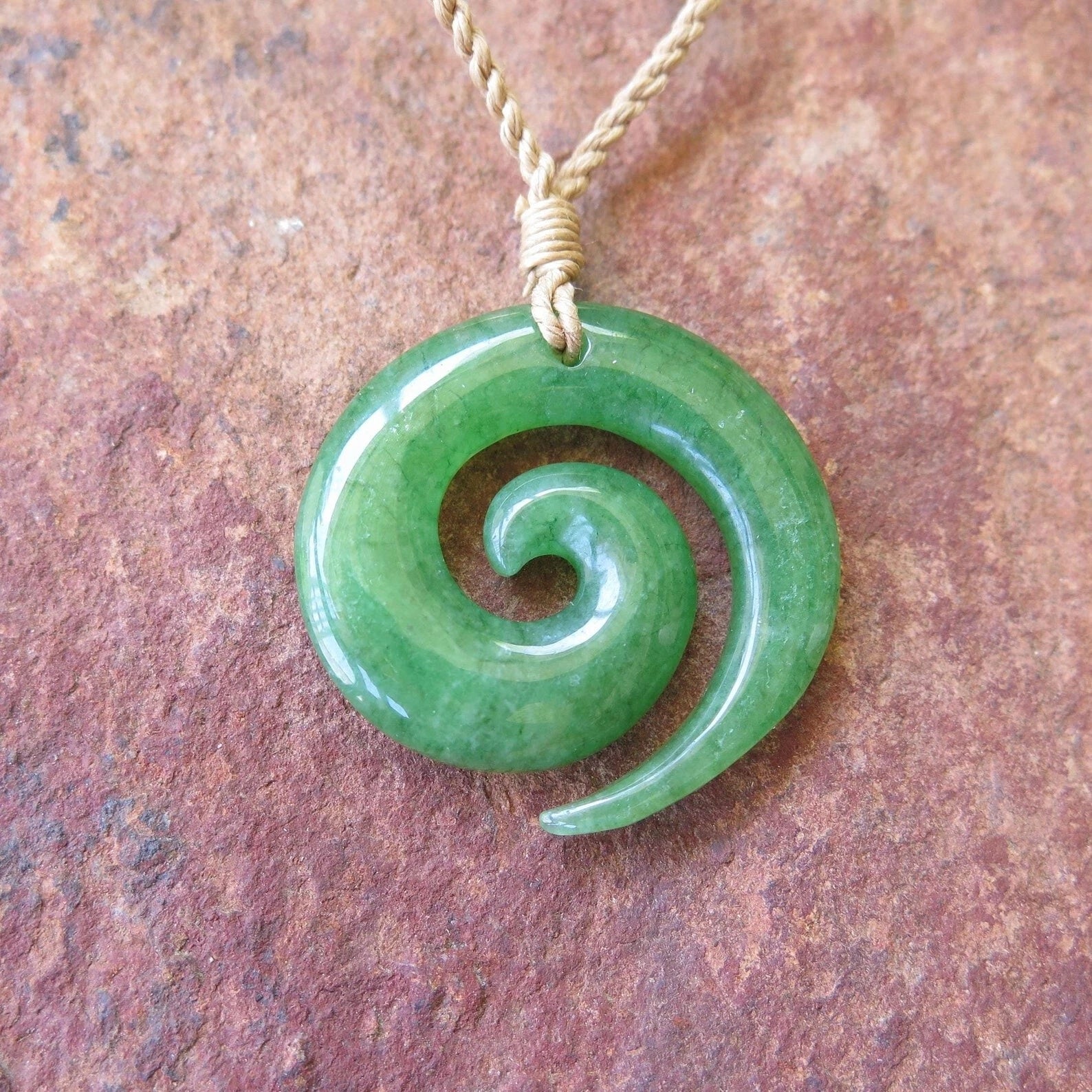 Spiral Jade Pendant