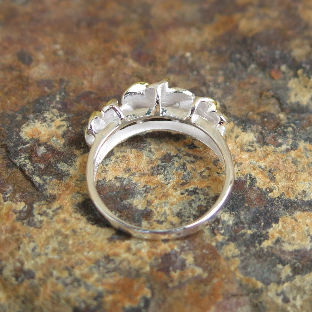 Plumeria Trio Ring - Gold