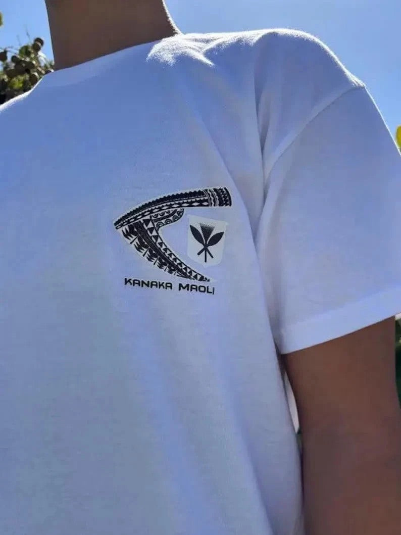 Kanaka Maoli Graphic Tee - Black & White