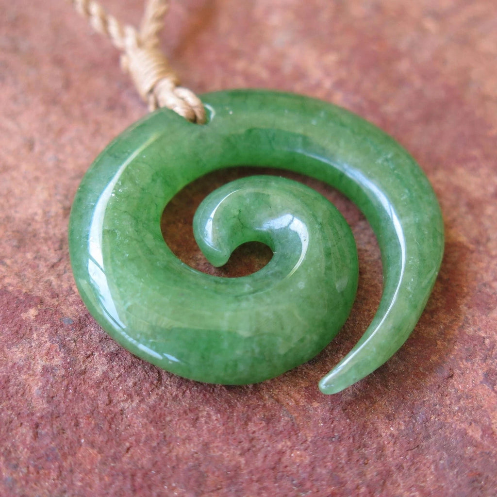 Spiral Jade Pendant