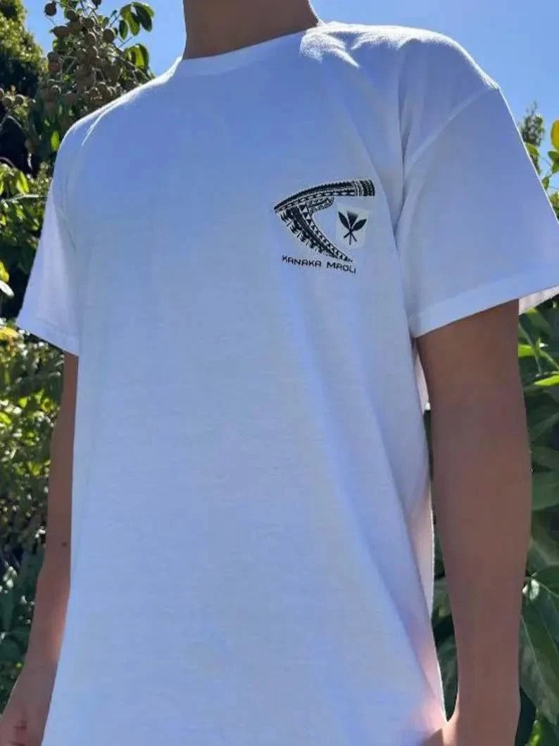 Kanaka Maoli Graphic Tee - Black & White