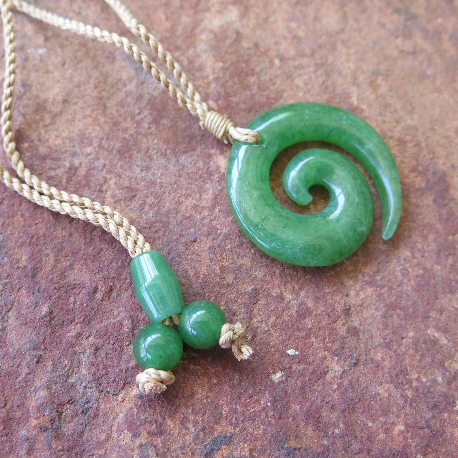 Spiral Jade Pendant