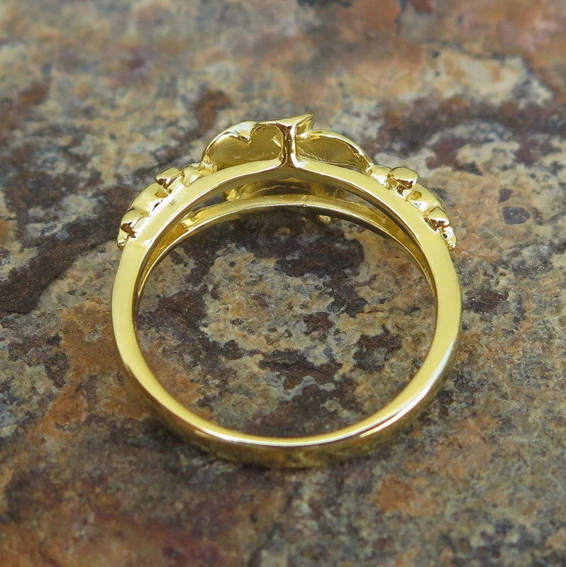 Honu Plumeria Ring - Gold